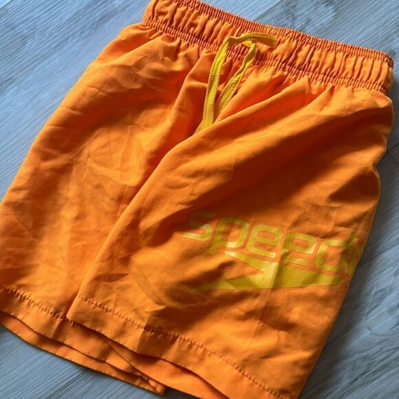 Speedo Blaze Orange Swim Trunks Shorts Size Small - Picture 2 of 5